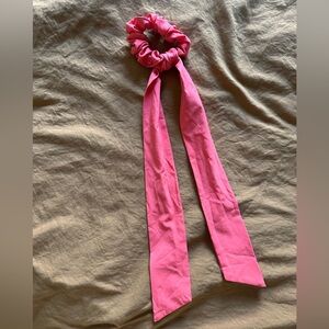 Lululemon Coral Orange Hair Scrunchy Bow